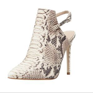 Steve Madden Daily Snakeskin Print Slingback Boots